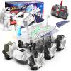 KJIXYUNG Mars Rover Remote Control Car for Boys 4-7, Space Explorers Toys RC Cars for Boys Age 8-12, Moon Rover with 2.4Ghz Remote Control, Astronaut Model, 6 Laterally Movable Wheels, Rechargeable view 1