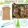51 Pcs Carnival Outdoor Games Set Potato Sack Race Bags 3 Legged Race Bands Egg and Spoon Game Colorful Rings Cone Throwing Game with Prizes and Whistles for Family Yard Lawn Birthday Party Games view 2