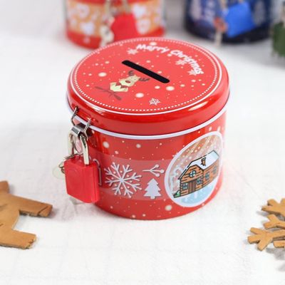 Piggy Bank Cute Piggy Bank Birthday,Gift Coins Saving Box Round,with Metal Lock Key Box Cartoon Savings Bank One Small Opening Useful