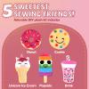 Cymbana Kids Sewing Kit Make Your Own Food Felt Plush Toy, Donuts, Ice Cream Craft Art Set for Beginners, Girls Gifts for Children Ages 6+ view 2