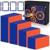 Pokiiulk 1000PCS Bullets Refill Darts Fit for Nerf N-Strike Elite Series Bulk Bullets Compatible for Nerf Party with Portable Shooting Practice Target Mesh Bag view 1