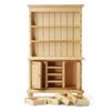 Odoria 1/12 Miniature Cabinet Cupboard Hutch Dollhouse Furniture Accessories, Burlywood view 1
