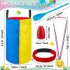 Yunsailing 40 Pieces Potato Sack Race Bags Large Bags Lawn Outdoor Games Party Games for Kids School Adults Family Backyard Party Birthday Outside Egg Spoon Race Easter(Rainbow) view 2