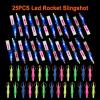 lpvoqpth 25 Sets LED Flying Set, 25 Slingshot+25 Glow Helicopter-50 Pcs, Flying Toy Outdoor Toys Glow in The Dark Party Supplies Party Favors for Kids 8-12,4-8 view 2