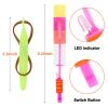 lpvoqpth 25 Sets LED Flying Set, 25 Slingshot+25 Glow Helicopter-50 Pcs, Flying Toy Outdoor Toys Glow in The Dark Party Supplies Party Favors for Kids 8-12,4-8 view 3