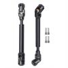 AMOGOT 2Pcs Internal Spline RC Drive Shaft 112-170mm for 1/10 Axial SCX10 Trx4 SCX10II 90046 Wraith D90 TF2 Redcat Gen7 GEN8 RC Crawler, Steel Metal Universal Joint Driveshaft C view 1