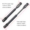 AMOGOT 2Pcs Internal Spline RC Drive Shaft 112-170mm for 1/10 Axial SCX10 Trx4 SCX10II 90046 Wraith D90 TF2 Redcat Gen7 GEN8 RC Crawler, Steel Metal Universal Joint Driveshaft C view 2