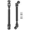 AMOGOT 2Pcs Internal Spline RC Drive Shaft 121-190mm for 1/10 Axial SCX10 Trx4 SCX10II 90046 Wraith D90 TF2 Redcat Gen7 GEN8 RC Crawler, Steel Metal Universal Joint Driveshaft D view 1