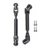 AMOGOT 2Pcs Internal Spline RC Drive Shaft 96-140mm for 1/10 Axial SCX10 Trx4 SCX10II 90046 Wraith D90 TF2 Redcat Gen7 GEN8 RC Crawler, Steel Metal Universal Joint Driveshaft B view 1