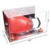 Better Display Cases Acrylic Boxing Glove Display Case with Mirror Case, Orange Risers and Mirror Base (A011/V16) view 2