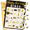 Fancy Land New Year Bingo Game for Kids 24 Players Holiday Party Game Supplies New Years Eve Party Supplies view 1