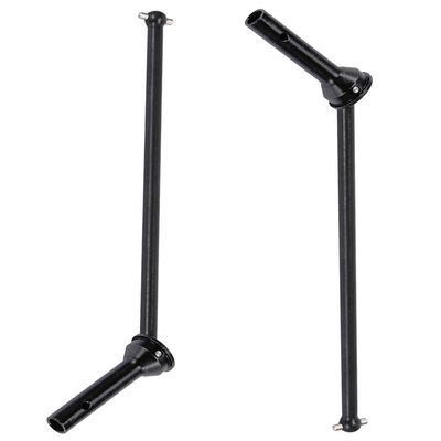 ARRCat Upgrades Part Drive Shaft for 1/8 Kraton 6S BLX Outcast 6S BLX Notorious 6S BLX,2pcs Front Drive Shaft Axles Upgrades Part,Harden Metal #45 Driveshaft Hop-up,(Upgrades Version),Black