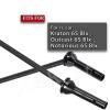 ARRCat Upgrades Part Drive Shaft for 1/8 Kraton 6S BLX Outcast 6S BLX Notorious 6S BLX,2pcs Front Drive Shaft Axles Upgrades Part,Harden Metal #45 Driveshaft Hop-up,(Upgrades Version),Black view 2