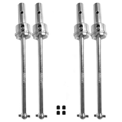 ARRCat Upgrades Part Drive Shaft for 1/8 Typhon 6s Blx,Infraction 6s Blx,Felony 6s Blx,Limitless Roller,4pcs Front Rear Drive Shaft Axles Upgrades Part (Upgrades Version),Silver