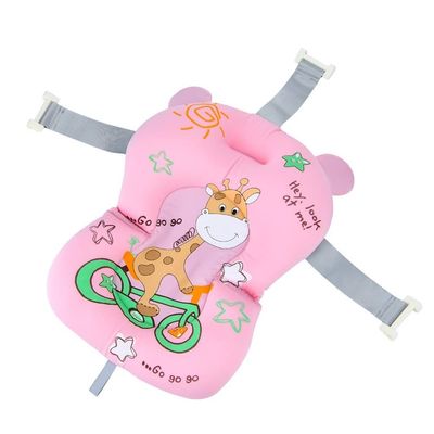 Baby Shower Bath Mat Non-Slip Bathtub Seat Support Cushion Foldable Soft Pillow Color Random