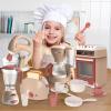 Yalujumb Play Kitchen Toys, Pretend Play Kitchen Appliances Toy Set with Coffee Maker, Mixer, Toaster with Realistic Lights& Sounds, Birthday Gift for Kids Ages 3-5 4-6 6-8 (5 Machine) view 2