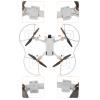 Mini 3 Pro Propeller Guard with Landing Gear Extended Leg for DJI Mini 3 Pro RC Drone Accessories - Orange view 4