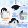 9 Pcs Mini Penguin Stuffed Plush Toys 4.3 Inch Cute Soft Small Penguin Ornament Bulk Hanging Animal Stuffed Toys Gift for Keychain Bag Pendant Christmas Decors Birthday Party Favor(Cute Style) view 3