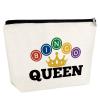 Bingo Game Gift for Women Makeup Bag Bingo Lover Gambler Gift for Teens Bingo Bags Queen Birthday Gifts for Bingo Player Bingo Queen Gift for Her Bingo Cosmetic Bag Bingo Gifts Bingo Organizer Pouch view 1