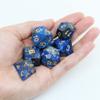 Lapis Lazuli Natural Gem Dice 7 Pieces D&D Gem Dice Set DND Polyhedarl Dice Set, Free Dice Bag, Used in Dungeons and Dragons RPG Game view 3