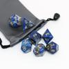 Lapis Lazuli Natural Gem Dice 7 Pieces D&D Gem Dice Set DND Polyhedarl Dice Set, Free Dice Bag, Used in Dungeons and Dragons RPG Game view 4