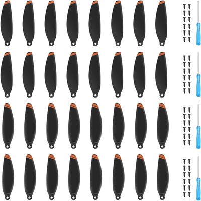 32Pcs Propellers for DJI Mini 4K/Mini 2 SE/Mini SE Replacement Prop Blades Low Noise Accessories for DJI Mini 2 Series Drone Accessories Exclusive Screws & Screwdrivers Orange Tips