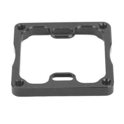Dilwe RC ESC Fan Base, Aluminum Alloy Anodized Treatment ESC Cooling Fan Holder Compatible for MAX6 for MAX8 for (Black)