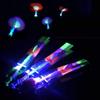 AMERICAN WIT 48 Pack - Cool LED Light Up Helicopters (Multicolored) Slingshot Style Flying Toy Arrow Launch Flies up to 100 Feet. (48) view 1