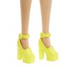Barbie Fashionistas Doll #197 with Blonde Hair & Braces Wearing Rainbow Tiered Dress & Accessories Including Platform Shoes & Sunglasses view 4
