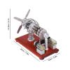 Engine Model Kit Hot Air Generator 16 Cylinder Swashplate Educational Toy Gift with Wrench Rubber Pad Stirling Engine Stirling Engine Stirling Engine kit Nikola Toy view 3