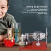 Engine Model Kit Hot Air Generator 16 Cylinder Swashplate Educational Toy Gift with Wrench Rubber Pad Stirling Engine Stirling Engine Stirling Engine kit Nikola Toy view 4