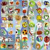 100 PCS Sports Stickers for Water Bottles, Laptop - Soccer, Football, Volleyball, Golf, Basketball Balls - for Teens and Kids view 2