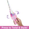 Barbie Dreamtopia Doll, Twist 'n Style Pink Hair with Rainbow Extenstions, Twisting Tool and Styling Accessories view 4