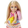 Barbie Chelsea Small Doll & 6 Accessories, Travel Set with Puppy, Pet Carrier & Backpack that Opens & Closes, Blonde Hair view 3