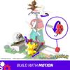 MEGA Pokemon Action Figure Building Toy Set, Countryside Windmill with 240 Pieces, Motion and 3 Poseable Characters, Gift Idea for Kids view 2
