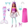 Barbie Dreamtopia Doll with Clothes & Accessories, Fairytale Dress-Up Set with Mermaid Tail, Baby Unicorn, Dragon Pet & More view 1