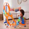 Hot Wheels Toy Car Track Set with Figure-8 Jump & 1:64 Scale Vehicle, 2-ft Tall Track, Connects to Other Sets view 2