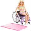 Barbie Doll with Wheelchair and Ramp, Kids Toys and Gifts, Blonde, Barbie Fashionistas, Rainbow Romper, Clothes and Accessories view 1