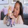 Barbie Doll with Wheelchair and Ramp, Kids Toys and Gifts, Blonde, Barbie Fashionistas, Rainbow Romper, Clothes and Accessories view 2