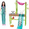 Barbie Careers Playset, Baby Panda Care & Rescue Set with Vet Fashion Doll, 2 Color-Change Pandas & 20+ Accessories view 1