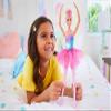 Barbie Dreamtopia Twinkle Lights Ballerina Doll with Blonde Hair & Light-Up Feature Wearing Royal Headband & Pink Tutu view 2