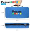 PicassoTiles Portable Toy Carry Case + 353pc Magnetic Tile Combo Set, Magnetic Tiles Construction Blocks Travel Bag EVA Storage Organizer Box Action Figure Character Accessory, Magnetic Brick Tile view 4