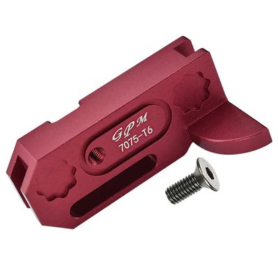 GPM 2Pc Set Upgrades Aluminum 7075-T6 Center Gearbox Support for Granite 4X4 Mega Moster Truck (AR102680) Rc Cars (red)