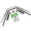 GPM 15Pc Set Upgrades Aluminum Front/Rear Sway Bar Mount with Linkage and Wire for 1/8 4Wd Sledge Monster Truck (95076-4) Rc Cars (Green) view 1