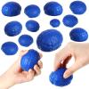 Leitee 12 Pcs Brain Stress Balls Bulk Large Brain PU Hand Muscle Exercise Pressure Ball Funny Stress Relief for Adult Improving Grip Strength Prop(Blue) view 1