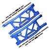 GPM 1Pcs Set Upgrades Aluminum 6061 Rear Suspension Arms for 1/8 4Wd Sledge Monster Truck (95076-4) Rc Cars (Blue) view 1