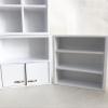 EatingBiting 1:12 Dollhouse White Miniature Furniture Accessories Wooden Cabinet Cupboard Closet Various Styles of Furniture 4 Part Set Arbitrary Placement view 4