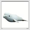 BABY FRANKIEZHOU Beluga Plush Toy, 15 Inch Cute Soft and Fluffy Simulation Stuffed Plush Toy Figure Sea Animal Pillow Cushion Home Decor Kids Gifts for All Occasions and Ages view 2
