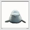 BABY FRANKIEZHOU Beluga Plush Toy, 15 Inch Cute Soft and Fluffy Simulation Stuffed Plush Toy Figure Sea Animal Pillow Cushion Home Decor Kids Gifts for All Occasions and Ages view 3