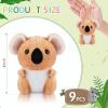 Aoriher 9 Pcs Koala Bear Plush Mini Stuffed Animal Small Koala Bear Keychain Plush Soft Huggable Bulk Toy Forest Stuffed Animals Set for Kids Birthday Party Favors Gifts Award, 4 Inches view 2